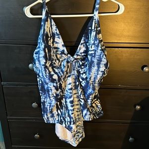 Tie dye bathing suit